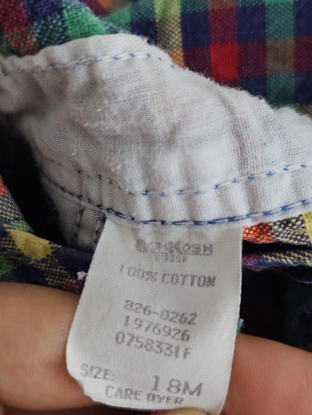 Vintage 80s/90s OshKosh B’Gosh Vestbak Plaid Overalls Toddler 18M Made In USA